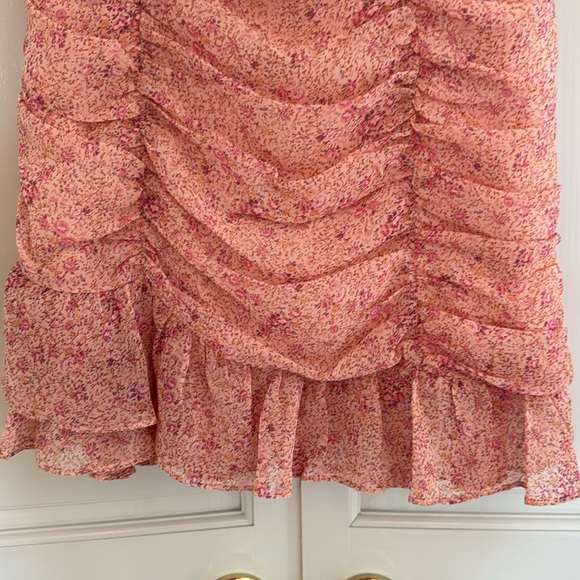 ASTR the Label Ruched Ruffle Mini Dress - Picture 3 of 7